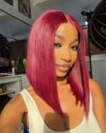 Double drawn closure bob wig