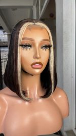 Double drawn closure bob wig - Image 4
