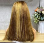 Human hair 13x4 full frontal factory bob wig - Image 3