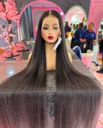 Super Double Drawn Pre-Bleached, Pre-Cut 13x4 HD lace Frontal Glueless  Wear and Go Wig - Image 2