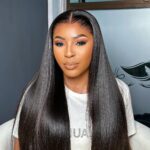 Super Double Drawn Pre-Bleached, Pre-Cut 13x4 HD lace Frontal Glueless  Wear and Go Wig