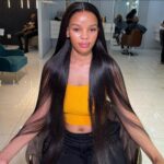 Super Double Drawn Pre-Bleached, Pre-Cut 13x4 HD lace Frontal Glueless  Wear and Go Wig - Image 4