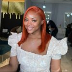 Orange Double Drawn 13x4 Swiss lace Full Frontal Wig  human hair - Image 2