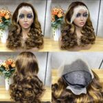 Super Double Drawn 13x6 HD Lace Frontal Raw Hair Wavy Bounce Pre-plucked And Pre-Bleached Wear And Go Wig - Image 6