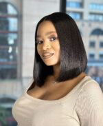 Super Double Drawn 2x6 closure Chinese bonestraight Glueless Wear And Go Wig  human hair - Image 5