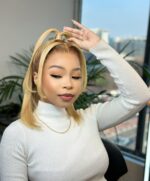 1b/613Blonde Double Drawn 13x4 full lace frontal Bob Wig Pre-plucked And Pre-Bleached Not - Image 2