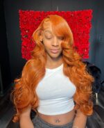 Super Double Drawn 13x4 full lace frontal body wave Glueless Pre-Bleached, Pre-Cut And Pre-plucked Wear and Go Wig - Image 4