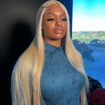 30 Inch  Human Hair Silky Straight Colour 613Blonde Full Frontal Wig