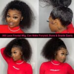 20 inch SSD pixie curls 360 lace frontal wig  Human hair natural colour