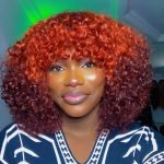 SUPER DOUBLE DRAWN BOHEMIAN FRINGE 3TONE UNIT 100% human hair 10 inches