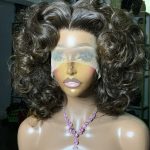 BROWN OPRAH Bounce full frontal wig hair blend