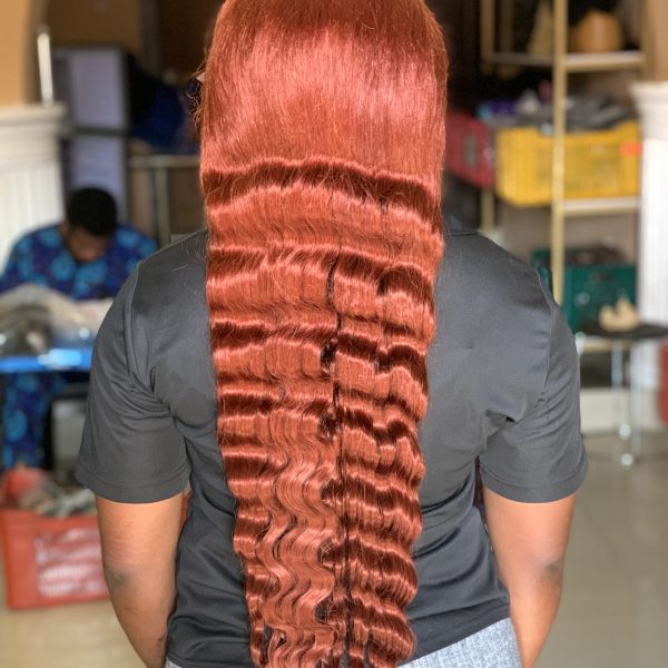 CB102   30 inch CAMBODIAN LOOSE DEEP 13X4 Full frontal wig hairblend wig