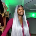 30inch Grey Bonestraight lookalike  5x5 closure wig hair blend