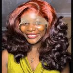 GC113 GUCCI BOUNCE FULL FRONTAL HAIR BLENDWIG 2TONE ORANGE