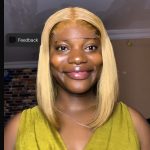 12 Inch DD BOB 4X4 CLOSURE WIG  3TONE 100% HUMAN HAIR