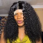 20 INCH JERRY CURLS 5X1 CLOSURE WIG 100% HUMAN HAIR NATURAL COLOR