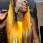 DBST102 3TONE YELLOW BONESTRAIGHT LOOKALIKE FULL FRONTAL WIG HAIR BLEND