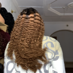 20inch gold burmese curls 4x4 closure wig