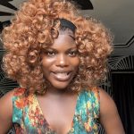 BD102 gold omotola band wig
